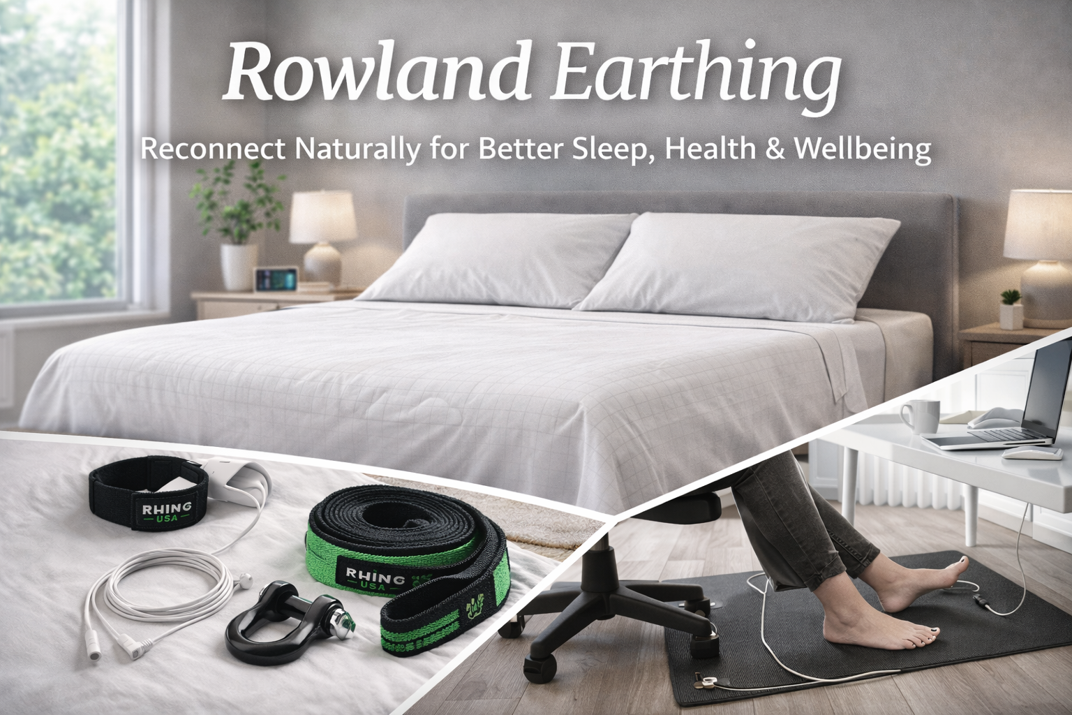 Shop organic earthing sheets and grounding sleep products from Rowland Earthing UK. Improve sleep quality, relaxation, and natural wellness at home.