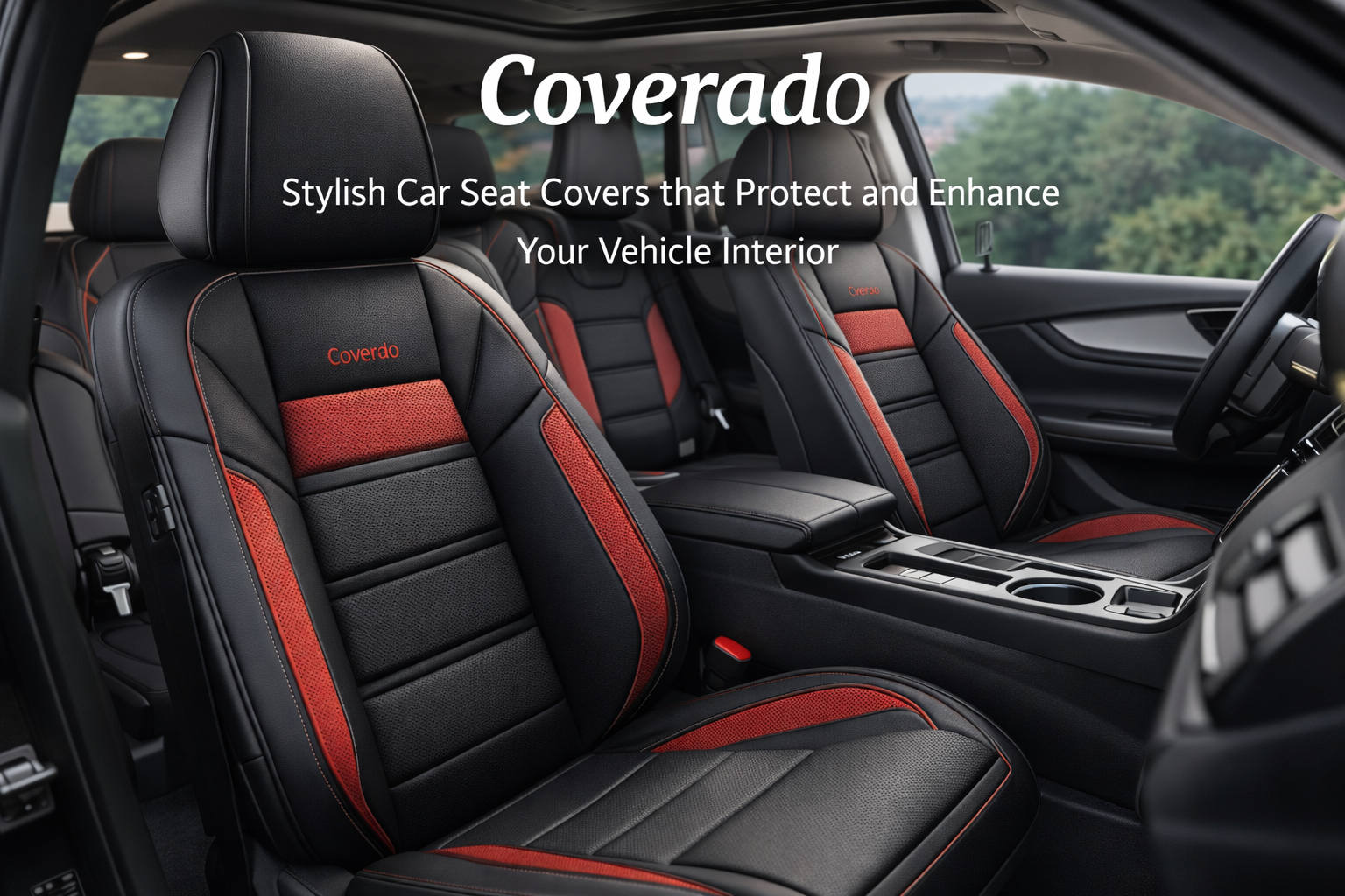 Upgrade and protect your car interior with Coverado premium car seat covers and accessories. Stylish, durable, and universal fit