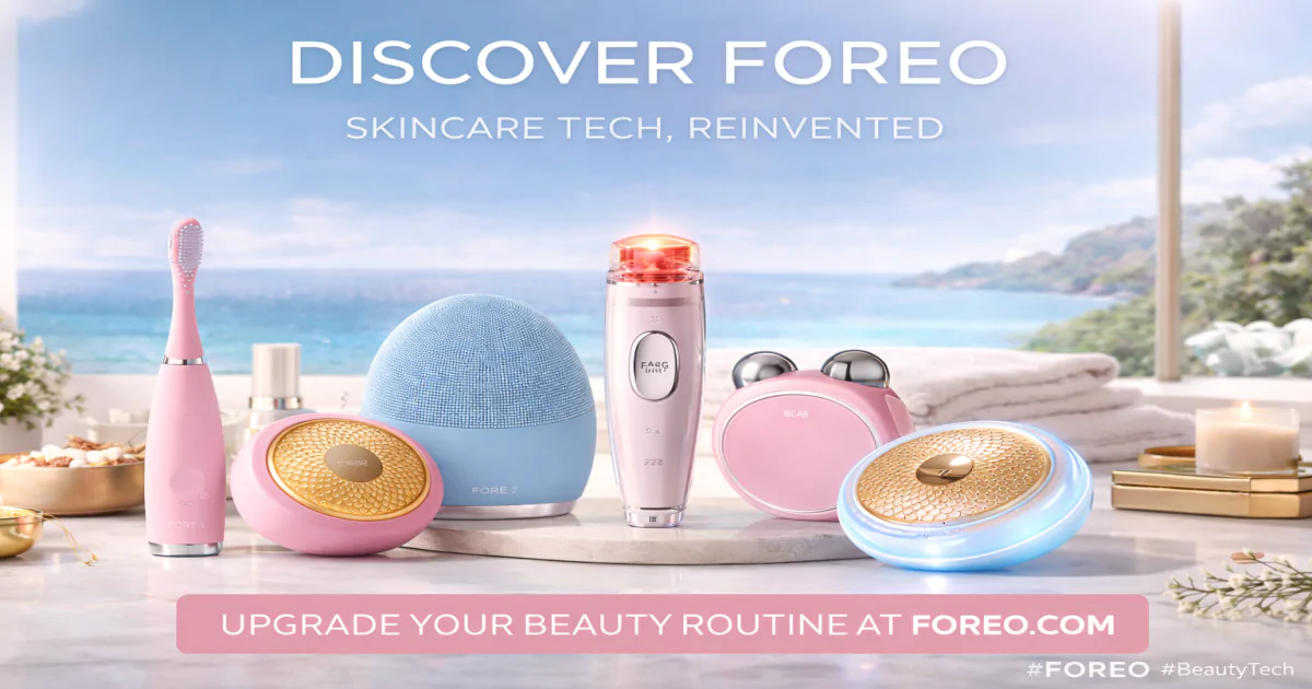 FOREO Full Spectrum Red Light Therapy Device for Skin Rejuvenation