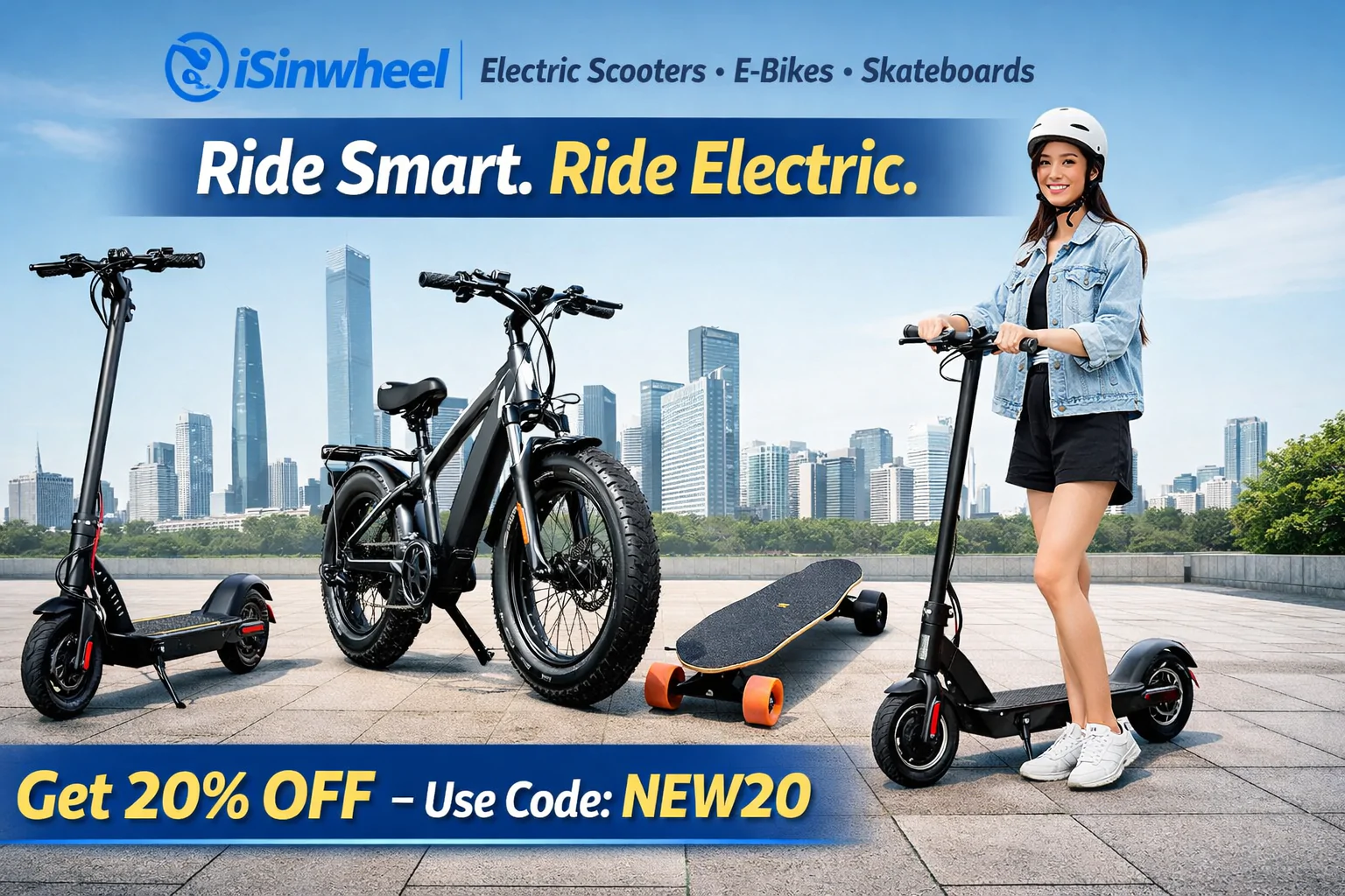 iSinwheel Electric Scooters & E-Bikes – Smart Mobility