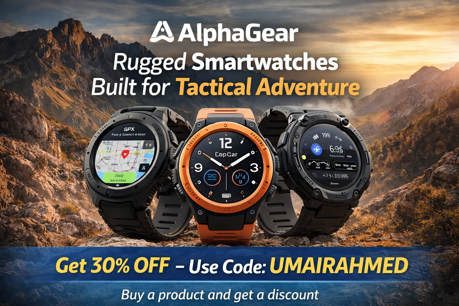 AlphaGear Rugged Smartwatches – Tactical Power