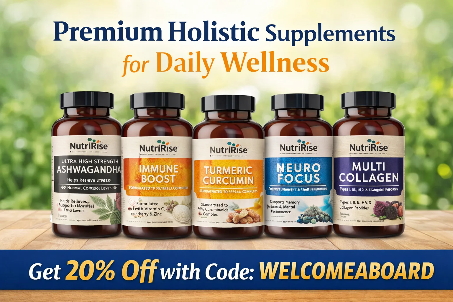 NutriRise – Premium Holistic Supplements for Daily Wellness