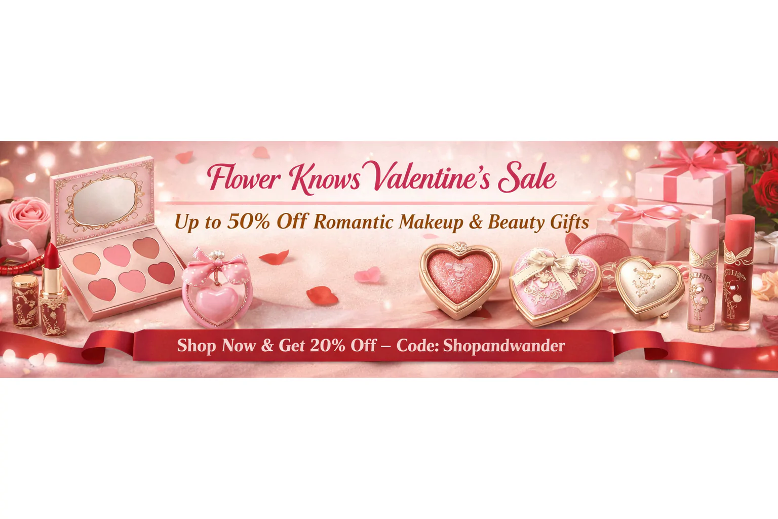 Shop the Flower Knows Sale and enjoy up to 50% off enchanting makeup collections, blush palettes, lip products, and dreamy beauty gift sets