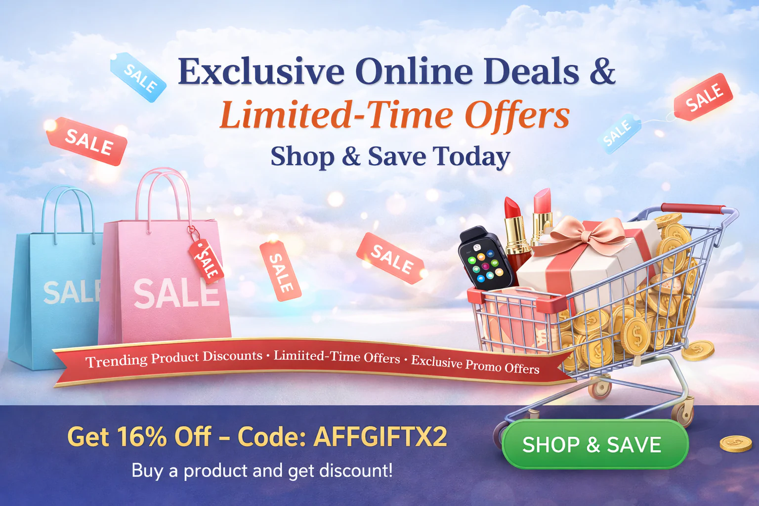 Discover exclusive online deals and limited-time offers on trending products. Shop through our trusted affiliate partner and unlock special discounts, seasonal sale promotions, and verified savings today.