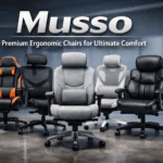 Shop Musso EU ergonomic office chairs designed for posture support, comfort, and long working hours. Upgrade your workspace and save 20% today.
